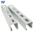 Slotted Galvanized Stainless Steel Unistrut Cold Rolled steel profile c channel